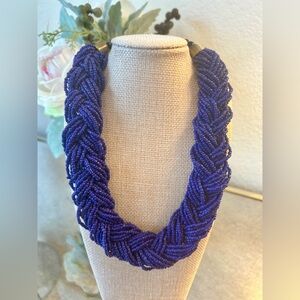 Elegant Purple Beaded Necklace